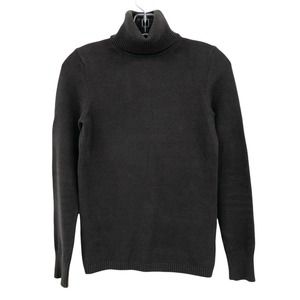 Gap Turtleneck Sweater Womens Size Small Brown 90s Y2K Long Sleeve Ribbed Cotton